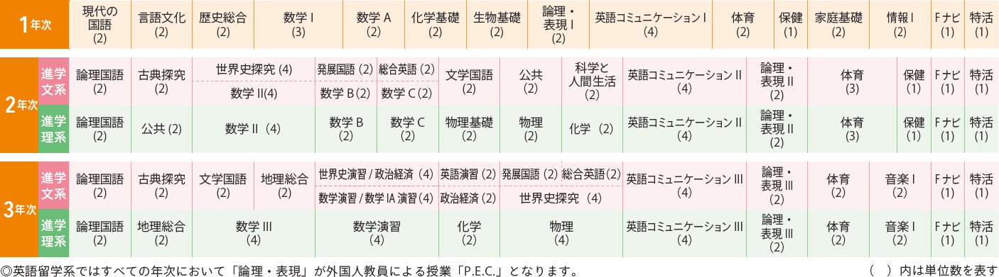 内容充実のカリキュラム