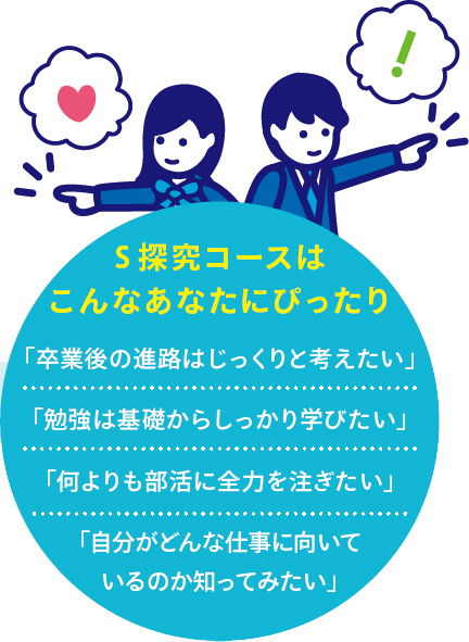 自分の「好き」や、やりたいこと。3 年後のキミの進路は、その先にある。