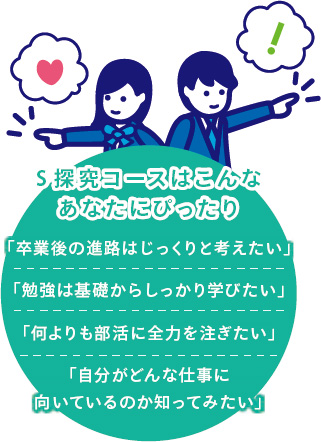 自分の「好き」や、やりたいこと。3 年後のキミの進路は、その先にある。