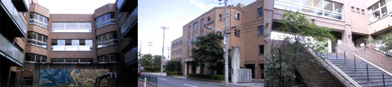 正面玄関・生徒通用門